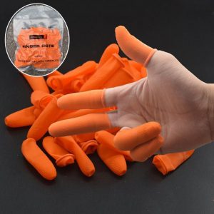 Bao Ngón Tay Cao Su Cam Sần Có Gai Có Đai Chống Tĩnh Điện Chống Trượt Finger Cots 300gr/Túi