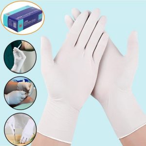 Găng Tay Latex Examination Gloves Có Bột Làm Từ Cao Su Thiên Nhiên - Loại Sử Dụng 1 Lần