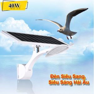 Đèn Đường Năng Lượng Mặt Trời 40W 50LED Vỏ Nhôm Siêu Bền