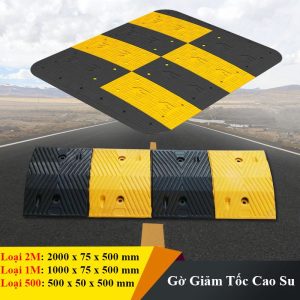 Gờ Giảm Tốc Bằng Cao Su Loại 2M/ 1M/ 500