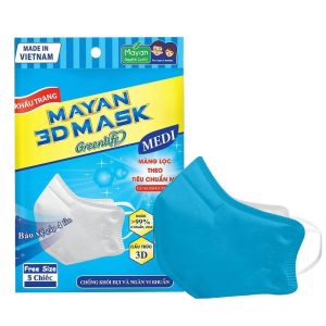 Khẩu Trang Mayan 3D Medi Pm2.5 Túi 5 Cái